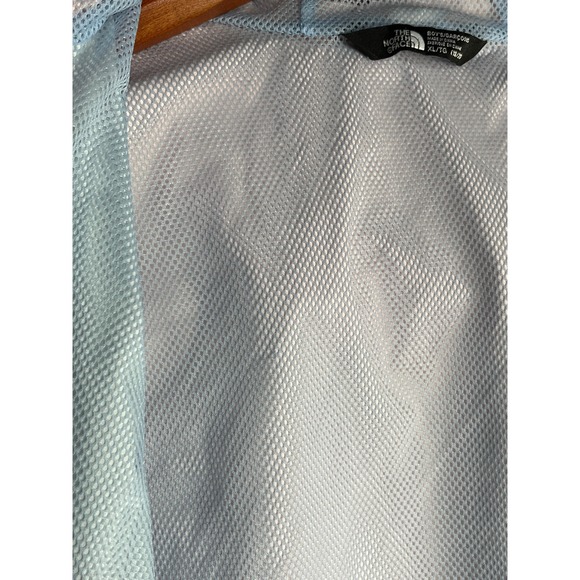 The North Face Boys DryVent Hooded Windbreaker Jacket Orange Navy XL 18 20 - Picture 9 of 12